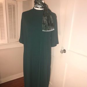 Old Navy green mock neck midi dress XXL TALL